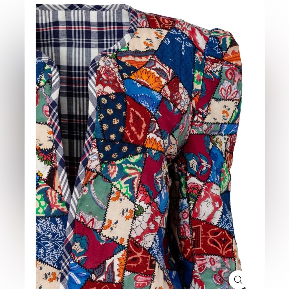 - Alix Of Bohemia Billie Broken Glass Quilt Reverseable  Jacket - Picture 11 of 17